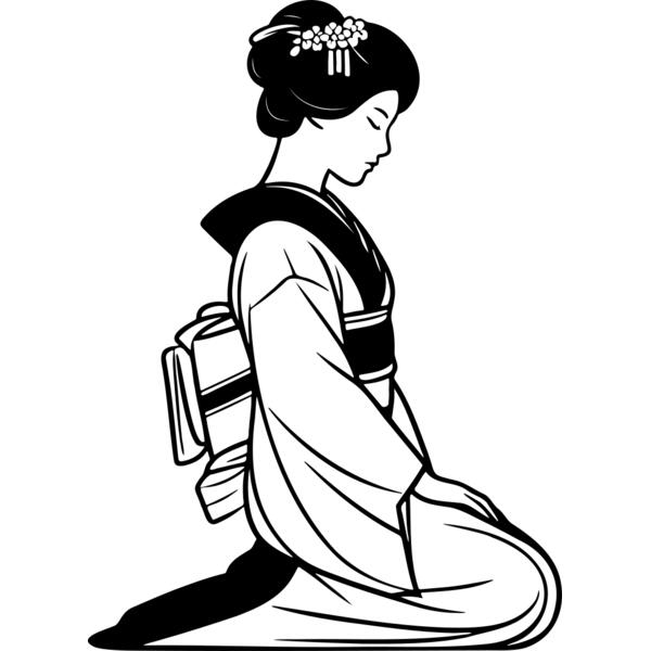 Kimono Geishas Art Thumbnail
