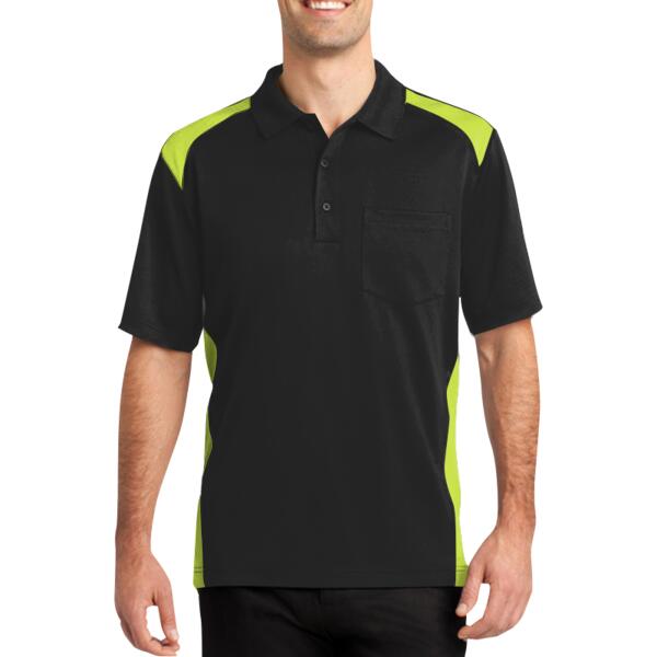 Select Snag Proof Two Way Colorblock Pocket Polo Thumbnail