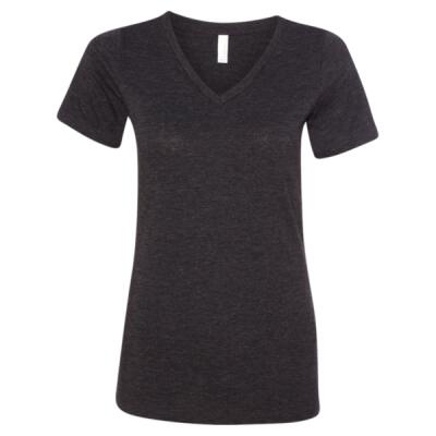 Women's Relaxed Triblend Short Sleeve V-Neck Tee Thumbnail