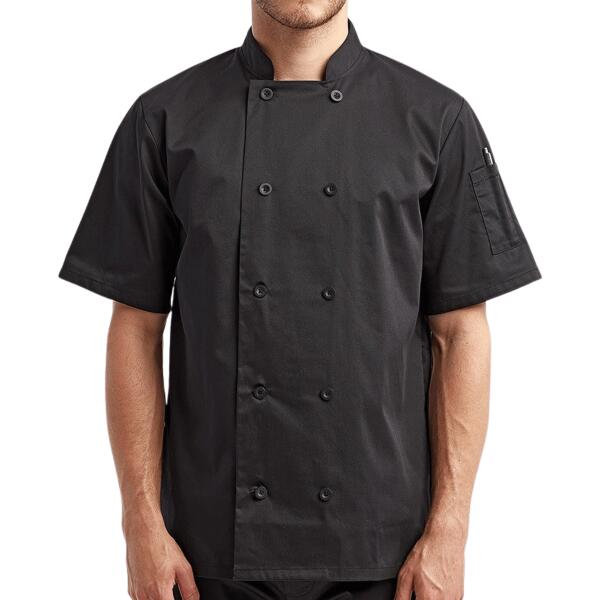 Short Sleeve Recycled Chef Coat Thumbnail