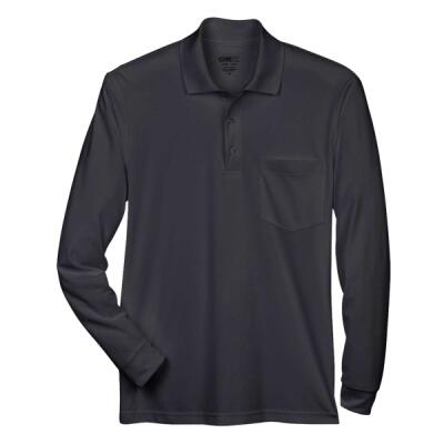 Pinnacle Performance Long Sleeve Piqué Polo with Pocket Thumbnail