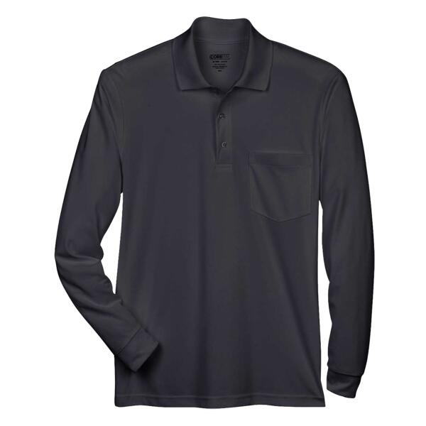 Pinnacle Performance Long Sleeve Piqué Polo with Pocket Thumbnail
