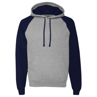 Nublend® Colorblocked Raglan Hooded Sweatshirt Thumbnail