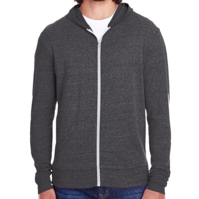 Triblend Full-Zip Light Hooded Sweatshirt Thumbnail
