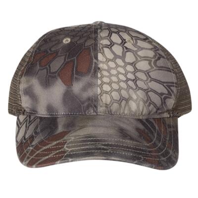 Garment Washed Printed Trucker Cap Thumbnail