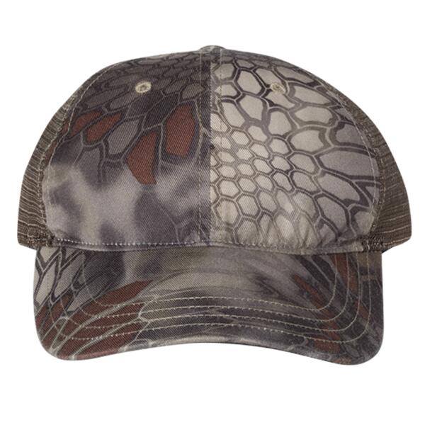 Garment Washed Printed Trucker Cap Thumbnail